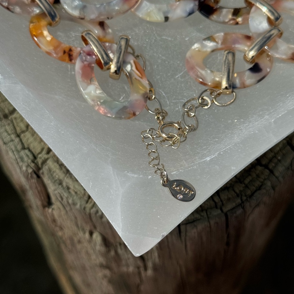 LOFT Gold Necklace and earrings with Whimsical Charm - Picture 5 of 5